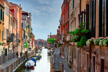 Fototapeta na wymiar Venice - Grand Canal and Basilica Santa Maria della Salute