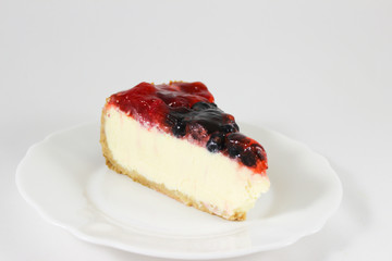 delicious cheese cake with berries