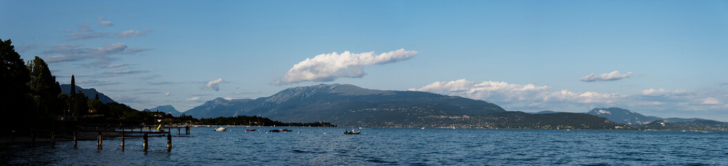 Panorama of Garda Lake, Garda Lake, Italy, Europe 
