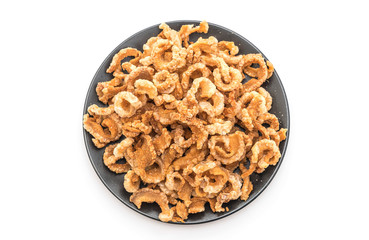 Fried pork rince or Pork snack with Northern Thai Green Chilli Dip