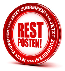 Restposten! Button, Icon