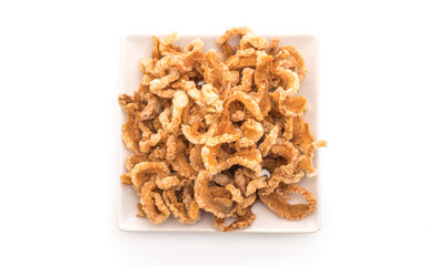 Fried pork rince or Pork snack with Northern Thai Green Chilli Dip