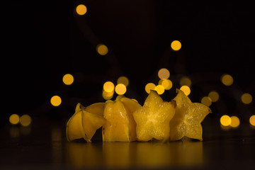 star fruit and lights