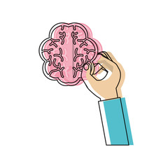 hand with brain icon