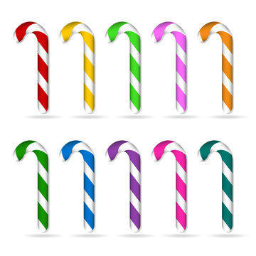Christmas candy cane set