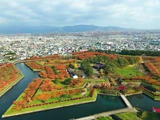 Autumn landscape view of Goruykaku