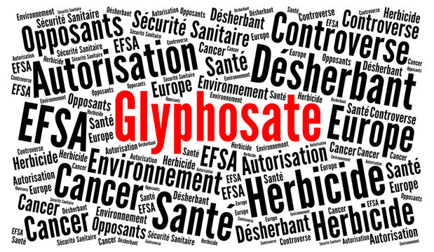 Glyphosate nuage de mots