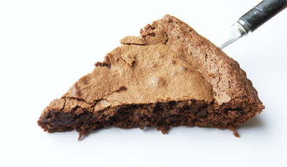 part de moelleux au chocolat,fait maison 