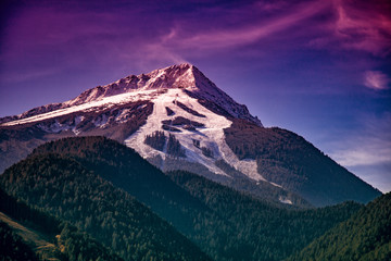 Pirin mountain, snowy mountain peak