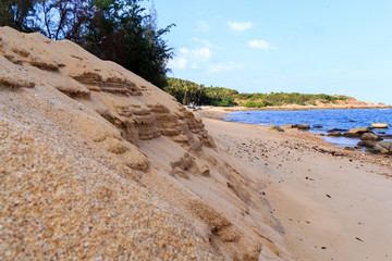 Beautiful of Bai Rang beach in Qui Nhon city,  Vietnam