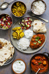 Indian sharing meal