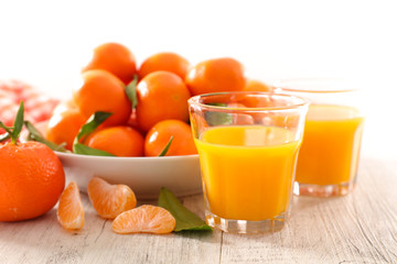 clementine juice and fruit