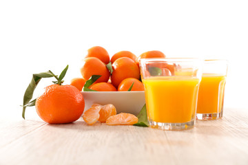 clementine juice and fruit
