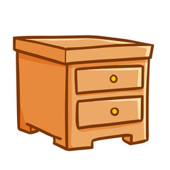Cool and funny drawer for your interior furniture - vector.