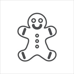 Gingerbread icon. Vector Illustration