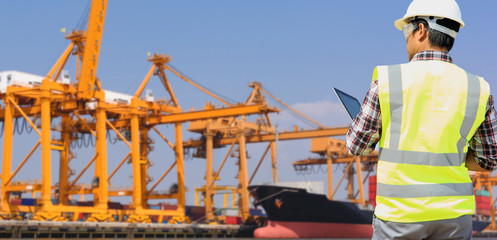 Water transportation and cargo ship and pilotage.