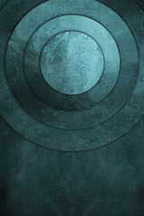 old metal plates concentric background