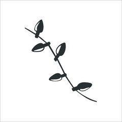 Christmas girland icon