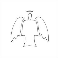 Angel icon. Vector Illustration
