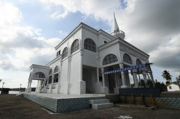 Brunei Darussalam Mosque at Kelantan, Malaysia. An old Mosque and small mosque build with Islamic...