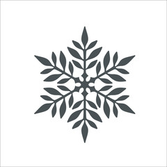 Snowflake icon. Vector Illustration