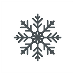 Snowflake icon. Vector Illustration