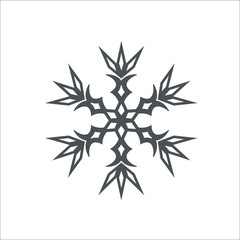 Snowflake icon. Vector Illustration