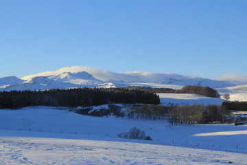 Auvergne sous la neige