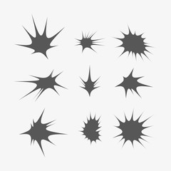 set of scratch graphic