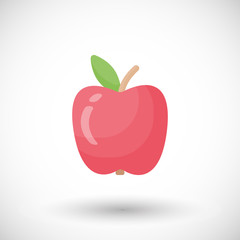 Apple vector flat icon