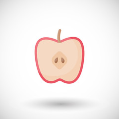 Apple vector flat icon