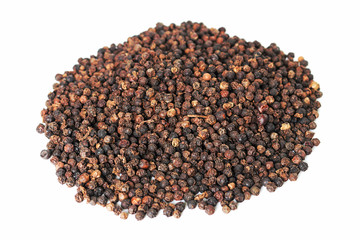 black pepper isolated on white background