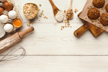 Baking classes or dough making background and mockup