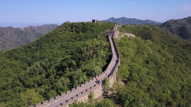 China Great Wall Aerial v2 Flying low besides famous structure 5/17