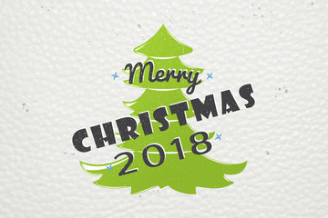 Happy New Year and Merry Christmas. Christmas shopping. Year of the dog. Detailed elements. Old retro vintage grunge. Typographic labels, stickers, logos and badges.