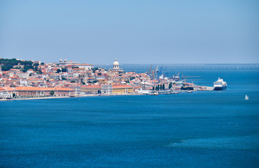 Lisbon capital city on the right bank of Tagus river. Lisbon. Portugal