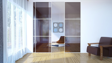 Glass Door in interior