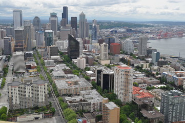 Obraz premium Aerial View of Seattle, United States