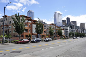 Buildings in Downtown of Seattle, United States