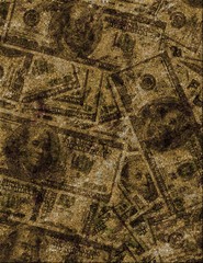 Fototapeta premium Money. Image composed entirely of words.