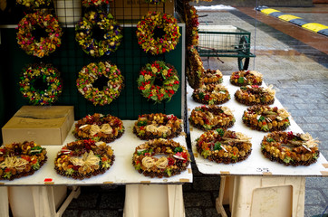 Flower Wreaths in Kraków, Poland