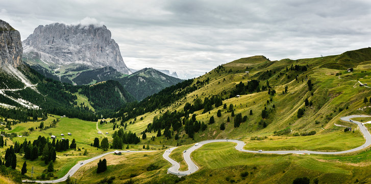 Gr&ouml;dner Joch Passo di Gardena 