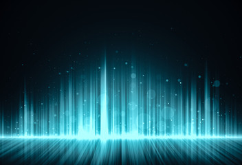 Futuristic abstract digital science technology concept background. 3d Illustration