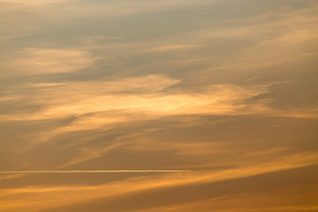 clouds in the sky at sunset as background