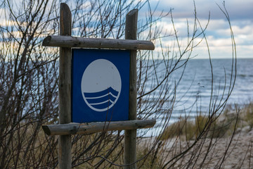 Beach sign