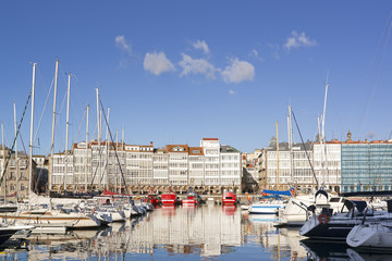 Coruña Coruna Galicia Spain , marina port