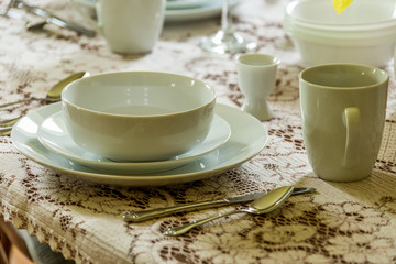 Vintage table setting
