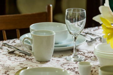 Vintage table setting