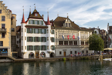Naklejka premium Old town of Lucerne, Switzerland