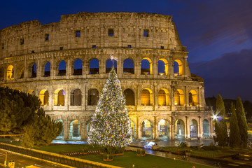 Fototapeta na wymiar The Colosseum, Rome, Italy